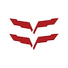 201023 Front/Rear Emblem Flag Blackout Set, 2005-2013 Chevy Corvette, Gloss Red - image 1