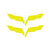 201029 Front/Rear Emblem Flag Blackout Set, 2005-2013 Chevy Corvette, Gloss Yellow - image 1