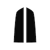 201048 60th 427 Split Stripe Design Hood Decal, 2013-2013 Chevy Corvette, Gloss Black - image 1