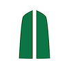 201053 60th 427 Split Stripe Design Hood Decal, 2013-2013 Chevy Corvette, Gloss Green - image 1