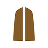 201056 60th 427 Split Stripe Design Hood Decal, 2013-2013 Chevy Corvette, Gloss Metallic Gold - image 1