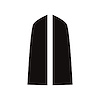201057 60th 427 Split Stripe Design Hood Decal, 2013-2013 Chevy Corvette, Matte Black - image 1