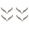 201211 Vinyl Wheel Center Cap Emblem Insert Overlays, 2014-2019 Chevy Corvette, Gloss Silver - image 1