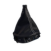 201248 Manual Shift Boot, 1997-2004 Chevy Corvette, Black Leather W/White Stitching - image 1