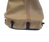 201259 Manual Shift Boot, 1997-2004 Chevy Corvette, Beige Leather W/Red Stitching - image 3