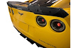 201365 Hydro Carbon Fiber Rear Spoiler w/Wicker Bill, 2005-2013 Chevy Corvette, Gloss Clear/Dark Smoked Center - image 1