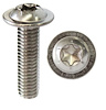 201465 Clear Wicker Bill Button Head Flange Torx Stainless Steel Bolts, 2015-2019 Chevy Corvette, Polished - image 1