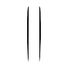 201485 Hood Stripe Decals, 1984-1996 Chevy Corvette, Black Brushed Steel - image 1