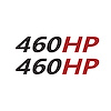 202162 Mirror HP Decals, 2005-2023 Chevy Corvette, Pair, # Gloss Black, HP Gloss Red - image 1