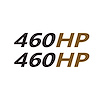 202166 Mirror HP Decals, 2005-2023 Chevy Corvette, Pair, # Gloss Black, HP Gloss Gold - image 1