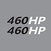 202167 Mirror HP Decals, 2005-2023 Chevy Corvette, Pair, # Gloss Black, HP Matte White - image 1