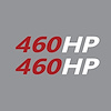 202170 Mirror HP Decals, 2005-2023 Chevy Corvette, Pair, # Gloss Red, HP Gloss White - image 1