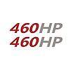 202171 Mirror HP Decals, 2005-2023 Chevy Corvette, Pair, # Gloss Red, HP Gloss Silver - image 1
