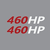 202173 Mirror HP Decals, 2005-2023 Chevy Corvette, Pair, # Gloss Red, HP Matte White - image 1