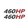 202184 Mirror HP Decals, 2005-2023 Chevy Corvette, Pair, # Matte Black, HP Matte Red - image 1