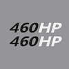 202185 Mirror HP Decals, 2005-2023 Chevy Corvette, Pair, # Matte Black, HP Matte White - image 1