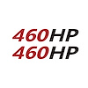 202186 Mirror HP Decals, 2005-2023 Chevy Corvette, Pair, # Matte Red, HP Matte Black - image 1