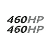 202188 Mirror HP Decals, 2005-2023 Chevy Corvette, Pair, # Matte Dark Gray, HP Matte Gray - image 1