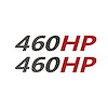 202193 Mirror HP Decals, 2005-2023 Chevy Corvette, Pair, # Black Gloss Carbon Fiber, HP Gloss Red - image 1