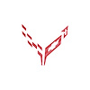 202414 Engine Cover Emblem Overlay, 2020-2023 Chevy Corvette, Red Carbon Fiber - image 1