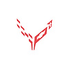 202422 Engine Cover Emblem Overlay, 2020-2023 Chevy Corvette, Anodized Matte Red - image 1