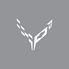 202427 Engine Cover Emblem Overlay, 2020-2023 Chevy Corvette, Gloss White - image 1