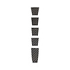 202432 Engine Cover Center Stripe Kit, 2020-2023 Chevy Corvette, 5pc Black Carbon Fiber - image 1