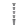 202435 Engine Cover Center Stripe Kit, 2020-2023 Chevy Corvette, 5pc Silver Carbon Fiber - image 1