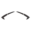 202455 Fender Vent Scoop Accent Overlay, 2020-2023 Chevy Corvette, Pair Gunmetal Brushed Steel - image 1
