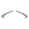 202463 Fender Vent Scoop Accent Overlay, 2020-2023 Chevy Corvette, Pair Gloss Silver - image 1