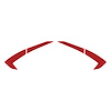 202465 Fender Vent Scoop Accent Overlay, 2020-2023 Chevy Corvette, Pair Gloss Red - image 1
