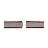 202470 Fog Light Screens, 2006-2013 Chevy Corvette, Z06/ZR1/Grand Sport, Aluminum W/Black Finish - image 1