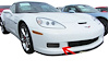 202471 Fog Light Screens, 2006-2013 Chevy Corvette, Z06/ZR1/Grand Sport, Aluminum - image 1