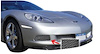 202473 Fog Light Screens, 2005-2013 Chevy Corvette, Base Model, Aluminum - image 1