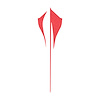 202528 Rear Stingray Emblem Shadow Overlay Outline Decal, 2020-2023 Chevy Corvette, Anodized Matte Red - image 1