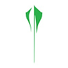 202534 Rear Stingray Emblem Shadow Overlay Outline Decal, 2020-2023 Chevy Corvette, Gloss Lime Green - image 1