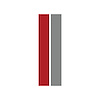 202565 ZR1 Wing Dual Stripe Decal, 2014-2019 Chevy Corvette, Matte Red Matte Gray - image 1