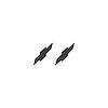 202572 Front/Rear Flag Emblem Bowtie Overlay, 2014-2019 Chevy Corvette, Pair Gloss Carbon Flash - image 1