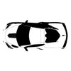 202596 Hood Stinger Style Stripe, 2020-2023 Chevy Corvette, Gloss Black - image 2