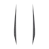 202598 Hood Stripes Decal, 2020-2023 Chevy Corvette, Pair Gloss Pearl Black No Cutout, Solid Stripes - image 1