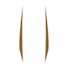 202605 Hood Stripes Decal, 2020-2023 Chevy Corvette, Pair Matte Gold No Cutout, Solid Stripes - image 1