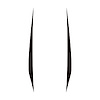 202607 Hood Stripes Decal, 2020-2023 Chevy Corvette, Pair Matte Black No Cutout, Solid Stripes - image 1
