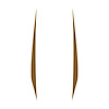202608 Hood Stripes Decal, 2020-2023 Chevy Corvette, Pair Gloss Gold No Cutout, Solid Stripes - image 1