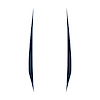 202609 Hood Stripes Decal, 2020-2023 Chevy Corvette, Pair Gloss Blue No Cutout, Solid Stripes - image 1
