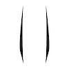 202617 Hood Stripes Decal, 2020-2023 Chevy Corvette, Pair Gloss Black No Cutout, Solid Stripes - image 1