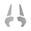 202685 Engine Bay Trim Panel Overlay Accents, 2020-2023 Chevy Corvette, 4pc, Silver Carbon Fiber - image 1
