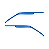 202698 Door Panel Speaker Accent Stripes, 2020-2023 Chevy Corvette, Pair Matte Blue - image 1