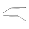 202703 Door Panel Speaker Accent Stripes, 2020-2023 Chevy Corvette, Pair Silver Carbon Fiber - image 1