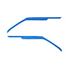 202711 Door Panel Speaker Accent Stripes, 2020-2023 Chevy Corvette, Pair Gloss Deep Blue Metal - image 1