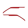 202715 Door Panel Speaker Accent Stripes, 2020-2023 Chevy Corvette, Pair Matte Red - image 1